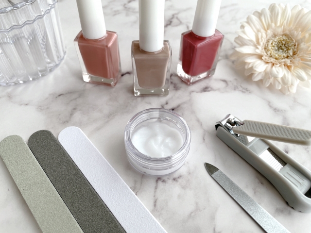 ネイルケアの様子