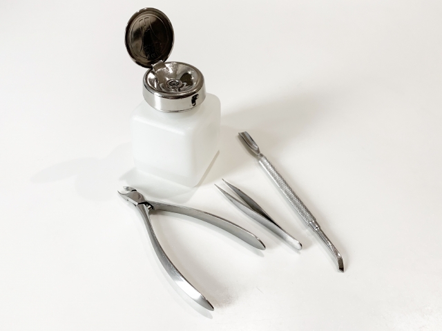 清潔感のある手元