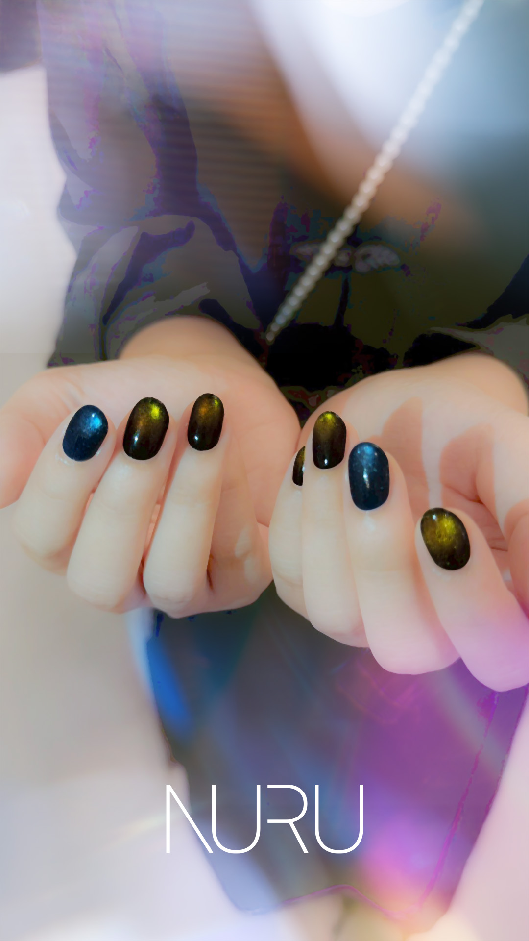 マグネットネイルデザイン例